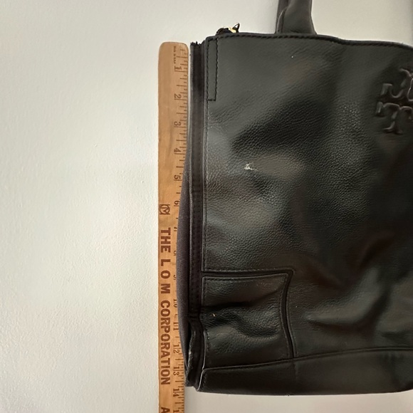 Black tory burch tote purse leather - Picture 4 of 6